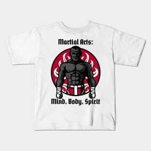 martial arts: mind, body, spirit Kids T-Shirt
